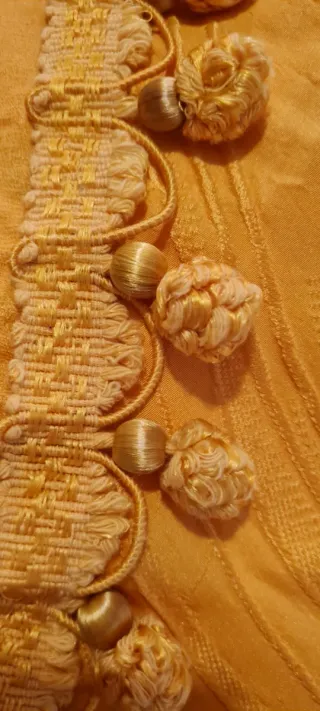 Colcha Damasco Seda Amarillo Dorado