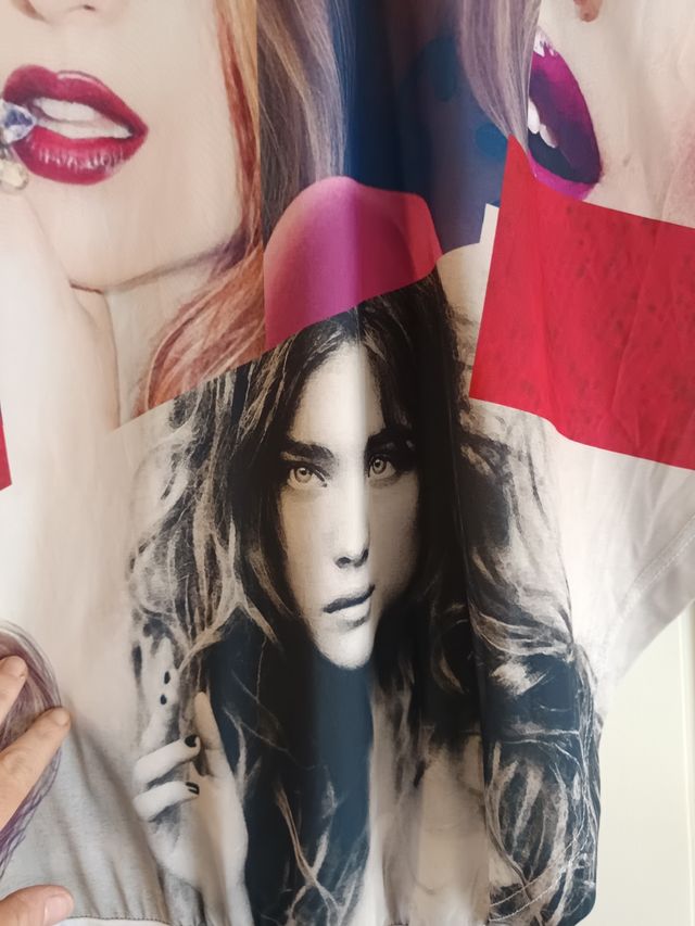 EMPORIO DELLA MODA Top Batwing M Pop Art, size M