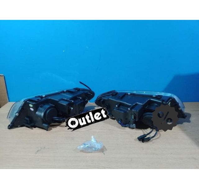 KJ FAROS BMW E46 COUPE 03-06 XENON OJOS ANGEL CCFL FONDO CRO