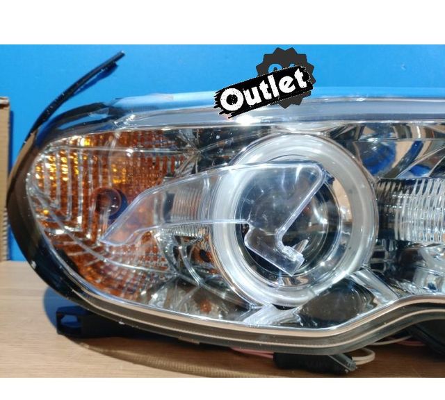 KJ FAROS BMW E46 COUPE 03-06 XENON OJOS ANGEL CCFL FONDO CRO