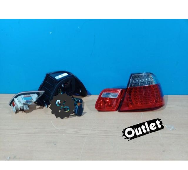 KJ PILOTOS BMW E46 COUPÉ 99-03 LED ROJO CROMO LOOK M3 R1459