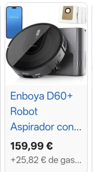 Enboya D60+ Robot Aspirador y Fregasuelos