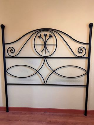 Cabezal de forja negro, para cama de 150cm
