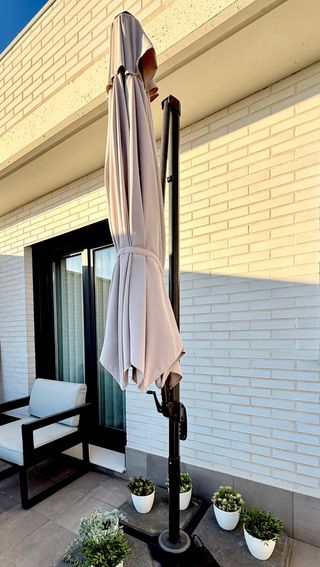 Parasol Excéntrico Hexagonal Mástil Lateral