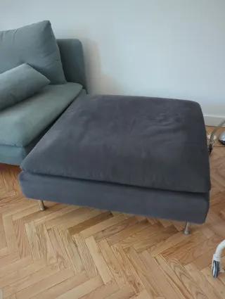 Puff Reposapiés Soderhamn Ikea Gris