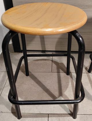 Coppia di sgabelli fissi vintage