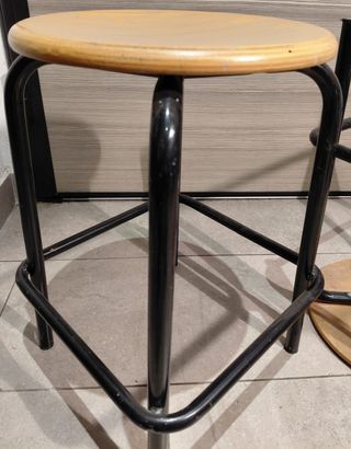 Coppia di sgabelli fissi vintage