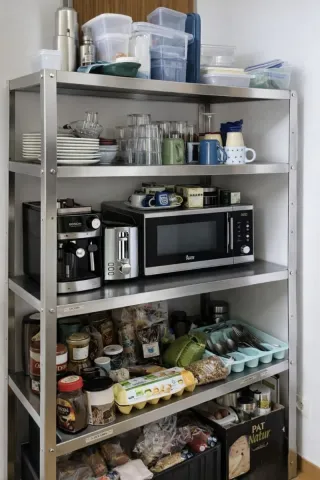 Estanteria d'acer inoxidable