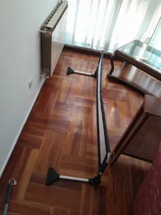 Barandilla de cama metálica negra