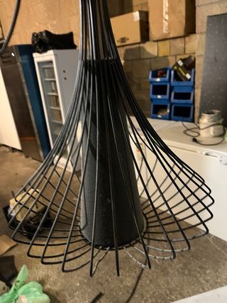 Juego 2 Lámparas Negras Estilo Industrial