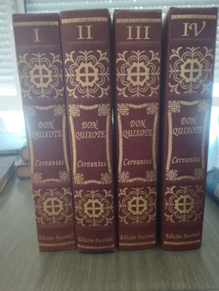 4 Tomos Don Quijote de la Mancha