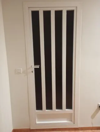 Puerta Terraza Aluminio Blanco