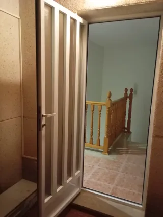 Puerta Terraza Aluminio Blanco