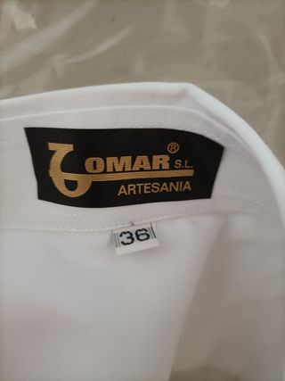 Camisa de campera mujer blanca TomarArtesania