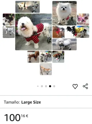 Silla de ruedas para perro