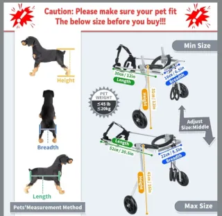 Silla de ruedas para perro