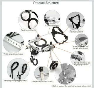 Silla de ruedas para perro