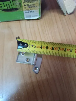 Bisagra 3 Níquel AMIG  2UDS 1€