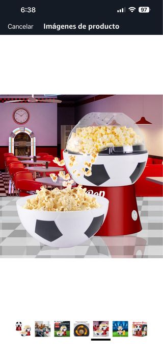 Máquina Palomitas Beper Fútbol