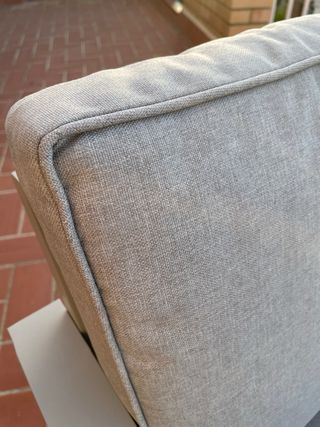 Conjunto terraza aluminio gris. De reestreno.