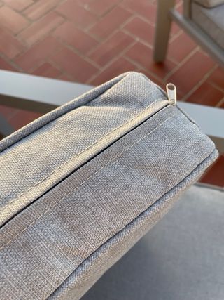 Conjunto terraza aluminio gris. De reestreno.