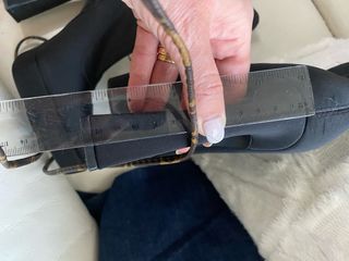 Botines Zara Tela Tacón Plataforma Negro Talla 40