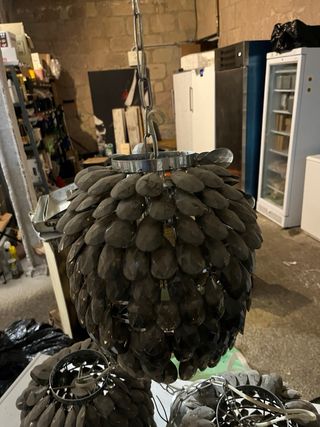 Juego 3 Lámparas Diseño Cristal