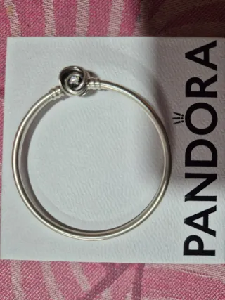Pulsera Pandora Plata Cierre Flor