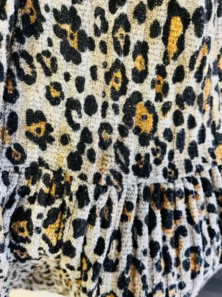 Vestido estampado leopardo Zara