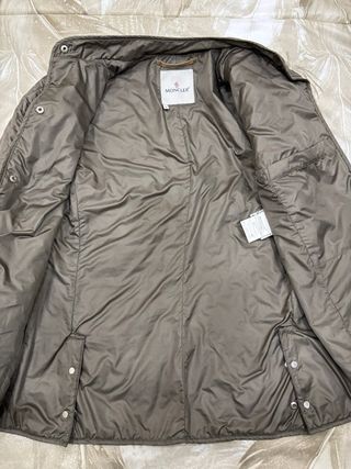 Giacca Moncler trapuntata beige taglia M