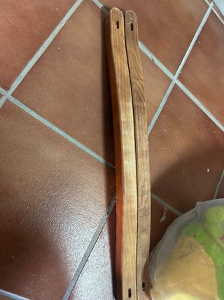 Cuna de madera para bebé con ositos