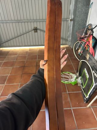 Cuna de madera para bebé con ositos