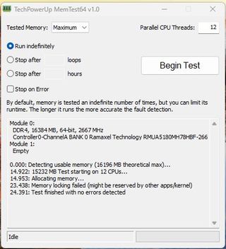 Memoria RAM Ramaxel 16GB DDR4 2666MHz