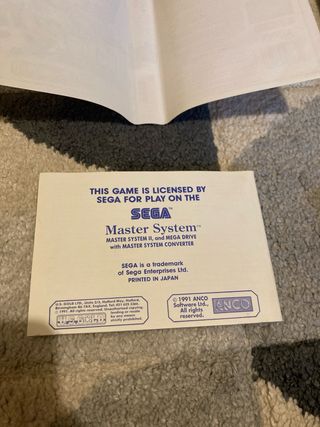 Super Kick Off Master System Sega