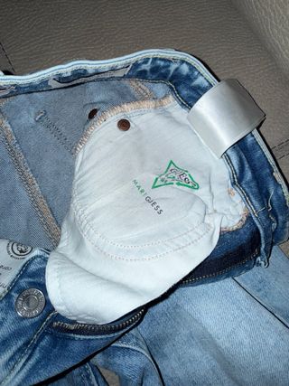 Jeans Guess Skinny Blu Lavaggio Acido