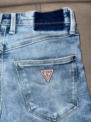 Jeans Guess Skinny Blu Lavaggio Acido