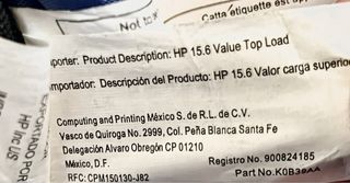 Funda Maletín HP 15.6" Gris