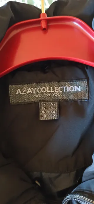 3 Parkas AZ Collection Mujer Negra y gris oscuro.