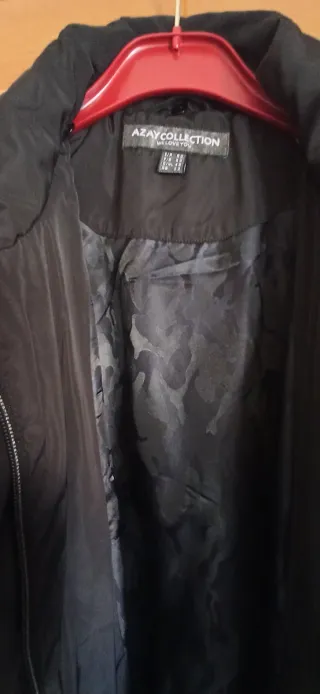 3 Parkas AZ Collection Mujer Negra y gris oscuro.