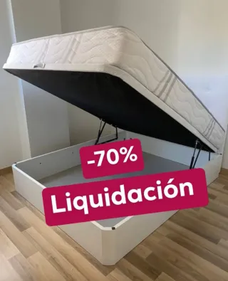 Canapé abatible y colchón -70%