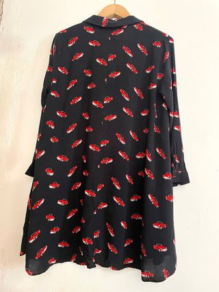 Camisa larga de zara