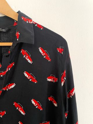 Camisa larga de zara