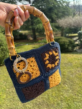 Borsa Granny uncinetto