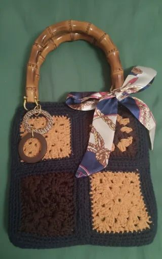 Borsa Granny uncinetto