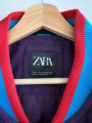 Chaqueta varsity Zara multicolor