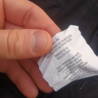 Jeans Cargo Uomo Neri Taglia M