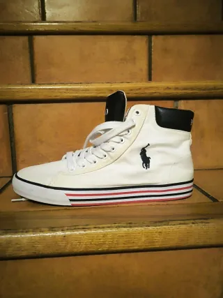 Zapatillas Ralph Lauren Bota Blancas