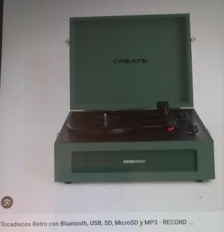 Tocadiscos retro.