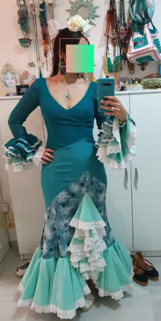 Traje Flamenca Gitana Talla 38