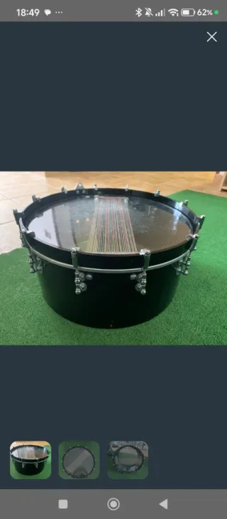 Tambor/Pandereta Infantil Negro